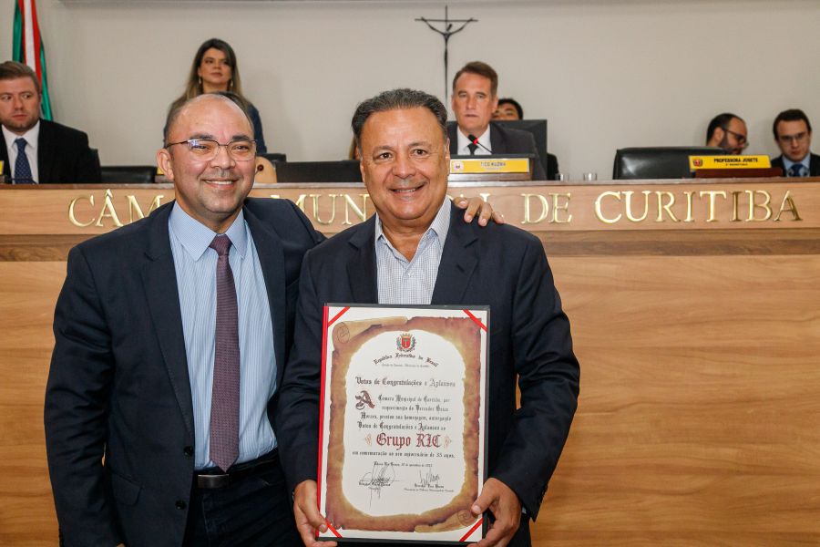 O vereador Osias Moraes e Leonardo Petrelli (Foto: Marcelo Elias)