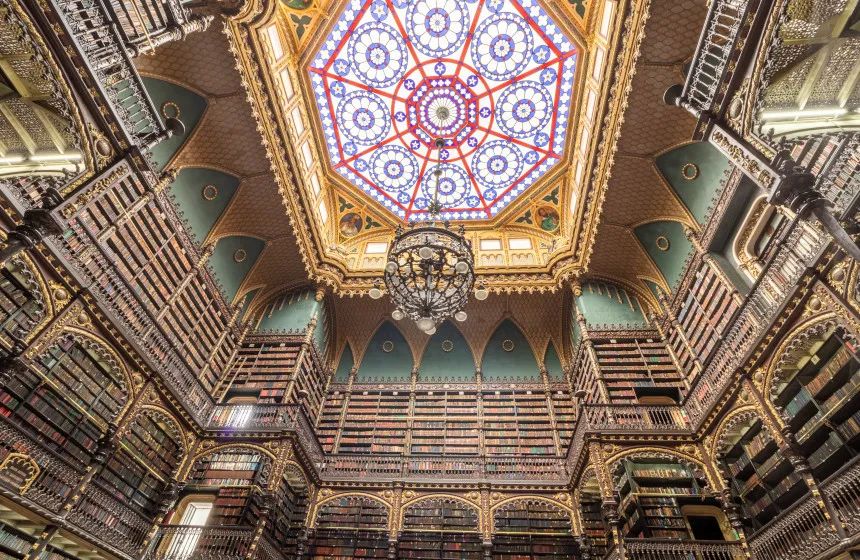 Real Gabinete Português de Leitura, uma das bibliotecas mais bonitas do mundo rio de janeiro